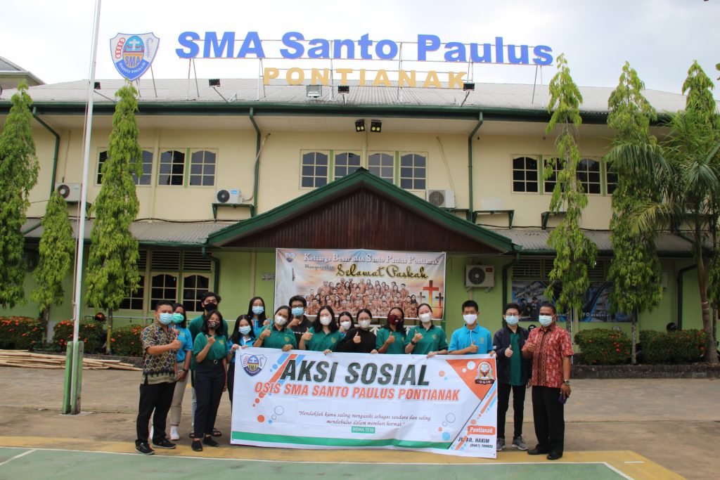 Aksi Sosial OSIS SMA Santo Paulus tahun 2021