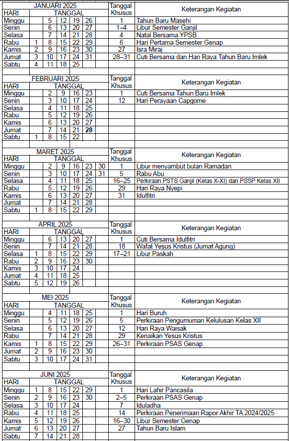 Kalender akademik